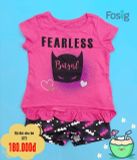  [9-10kg] Set Đồ Bộ Đùi Bé Gái DN - Hồng Fearless 