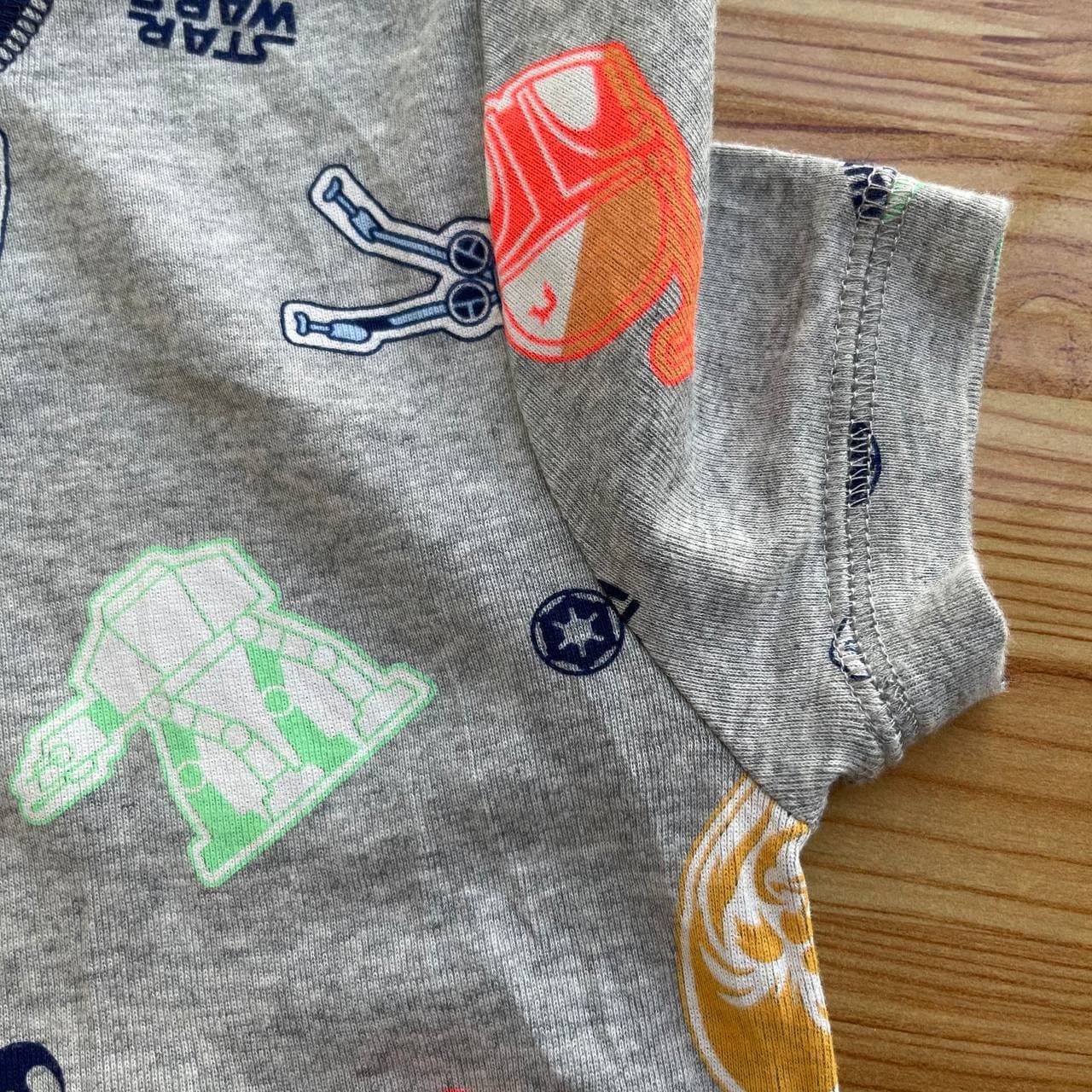  [17-18kg] Set Đồ Bộ Đùi Bé Trai Baby GP - Xám Star Wars 