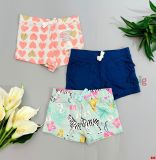  [3m-18m; 4-5T] Set 3 Quần Short Da Cá Bé Gái Cter - Combo ngẫu nhiên 