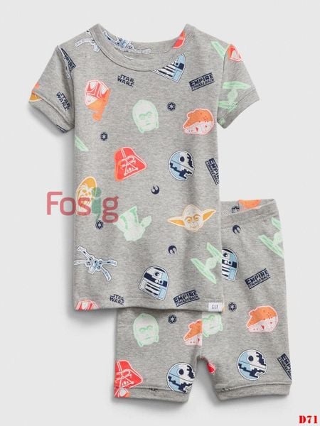  [17-18kg] Set Đồ Bộ Đùi Bé Trai Baby GP - Xám Star Wars 