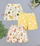  [9-18kg] Set 3 Quần Short Cotton Xuất Hàn Bé Gái  - Random 