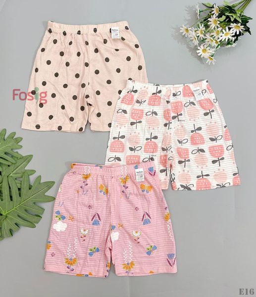  [9-18kg] Set 3 Quần Short Cotton Xuất Hàn Bé Gái  - Random 