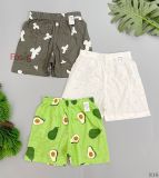  [13-14kg] Set 3 Quần Short Cotton Xuất Hàn Bé Trai ngẫu nhiên - Random 