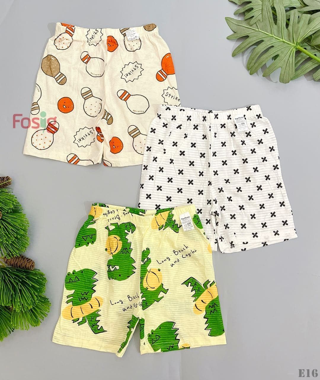  [13-14kg] Set 3 Quần Short Cotton Xuất Hàn Bé Trai ngẫu nhiên - Random 