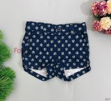  [13-14kg] Quần Short Kaki Bé Gái ON - Navy Lá Trắng 