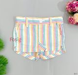  [7-8kg] Quần Short Kaki Bé Gái ON - Sọc Màu 