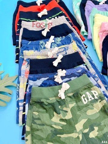  [9-12m] Quần Short Bé Trai GP - Navy Gấu 