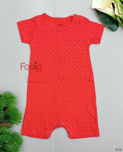  [3-6m] Romper Đùi Bé Gái MG - Đỏ Bướm Nhỏ 