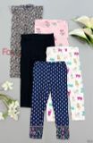  [3m-6m] Set 5 Quần Legging Bé Gái Cter - Random ngẫu nhiên 