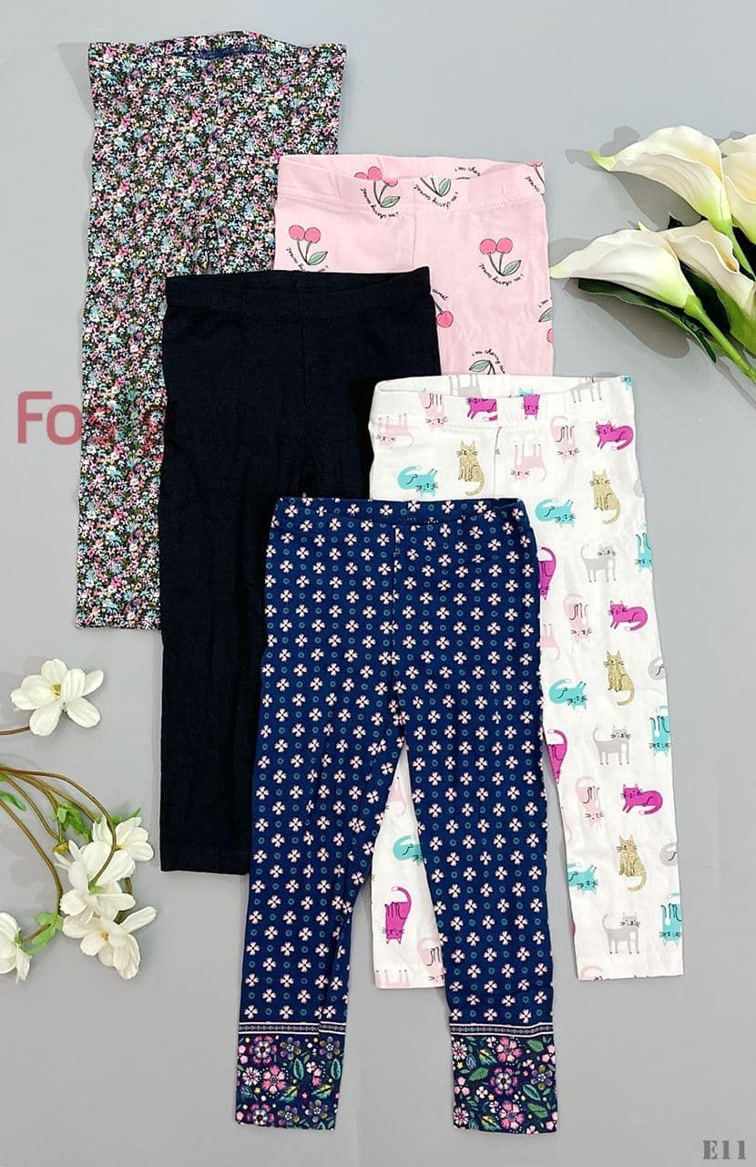  [3m-6m] Set 5 Quần Legging Bé Gái Cter - Random ngẫu nhiên 