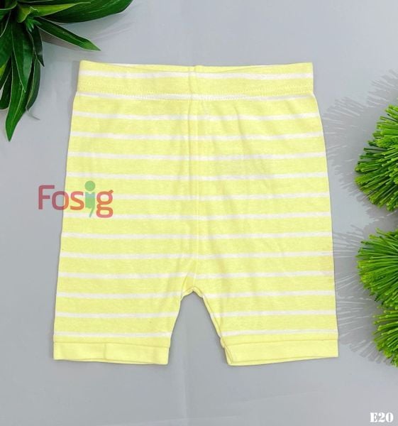  [17-18kg] Quần Short Cotton Bé Trai AHON - Vàng Sọc Trắng 