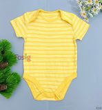  [0-3m; 10-15kg] Bodysuit Tay Ngắn Bé Trai - Vàng Sọc 