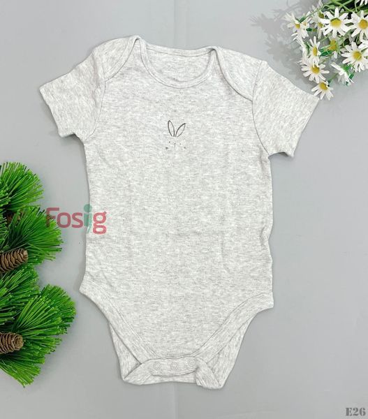  [13-15kg]Bodysuit Tay Ngắn Bé Trai - Xám Thỏ 