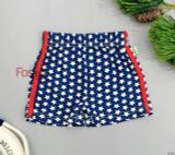  [3m-6m] Quần Short Cotton Bé Trai QSBT - Navy Sao Trắng 