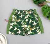  [3m-9m] Quần Short Cotton Bé Trai QSBT - Xanh Camo 