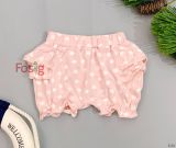  [0-4m] Quần Short Cotton Bé Gái QSBG - Hồng Chấm Trắng 