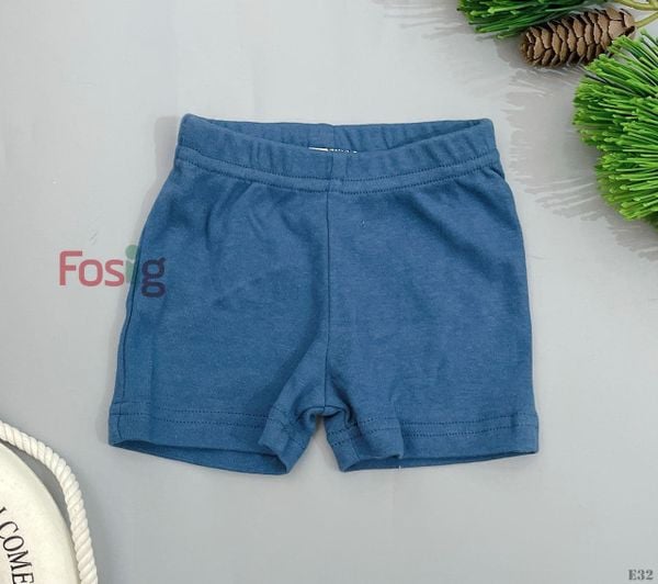  [0-6m] Quần Short Cotton Bé Trai QSBT - Xanh Đen 