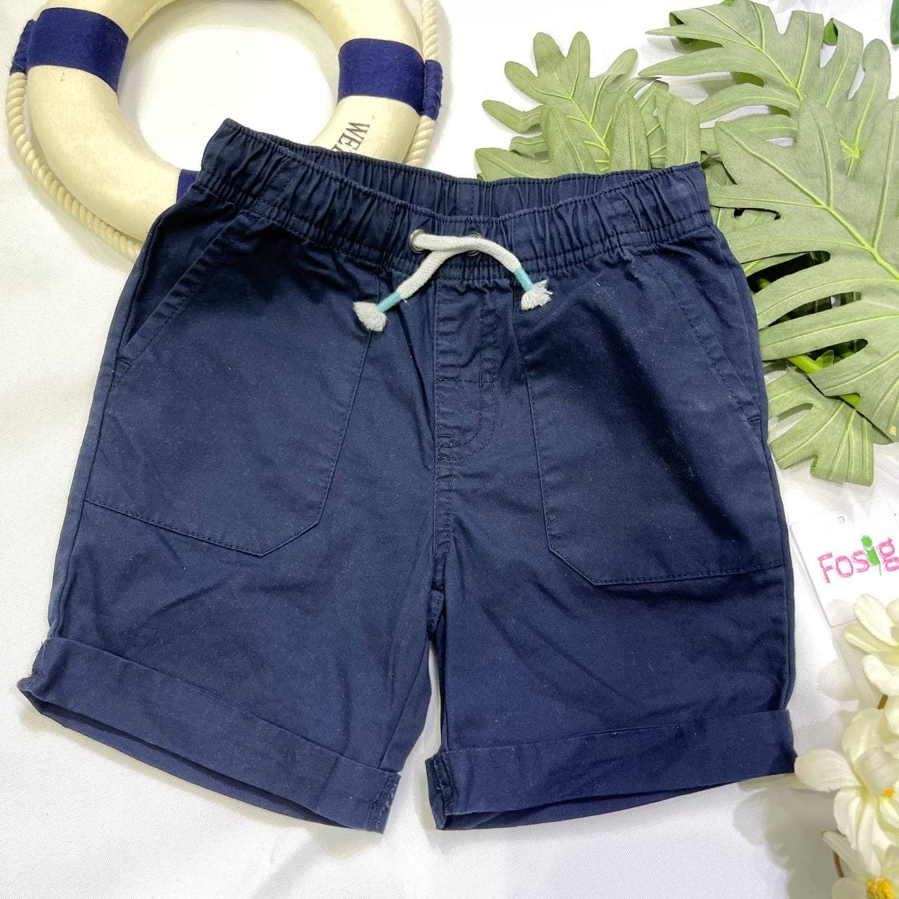  [13-14kg] Quần Short Kaki Cat & Jack Bé Trai - Navy Đậm 