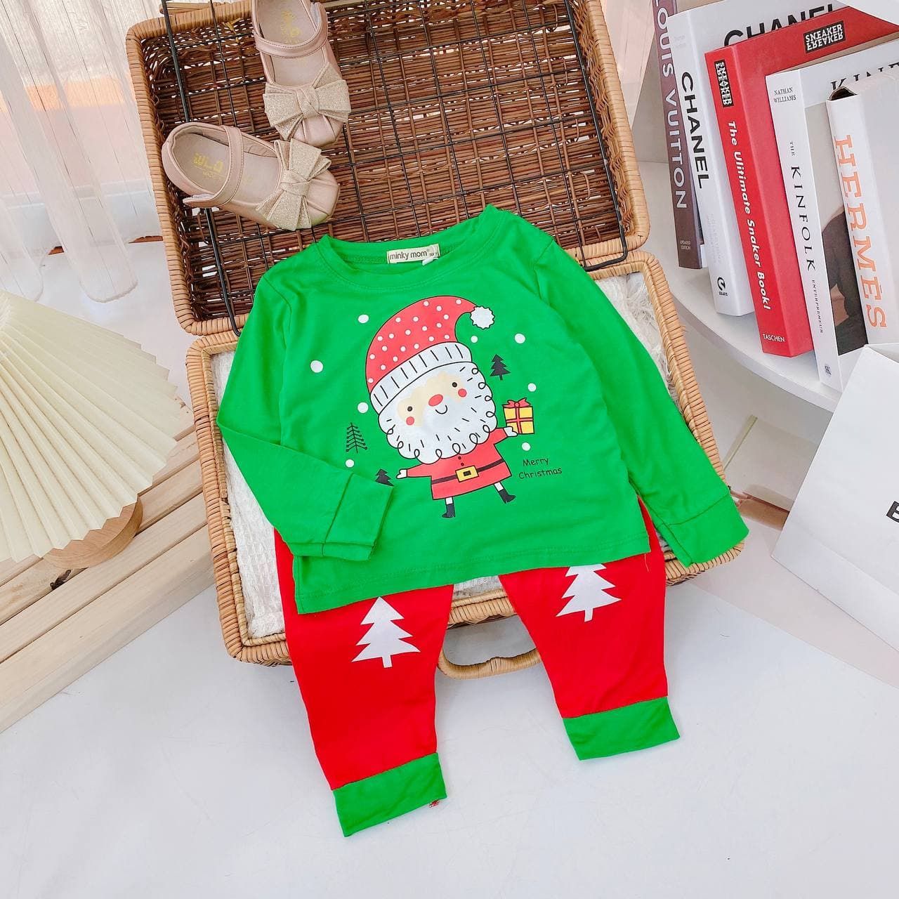  [8-10kg ; 16-18kg] Bộ Noel Em Bé Cao Cấp GS01 - Ông Già Noel 