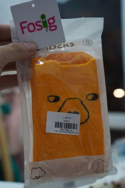  Vớ Thu Đông Cho Bé - Vàng Gấu 