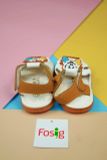  [10.5cm] Giày Sandal Có Kèn Cho Bé Trai - Vàng Trắng Gấu 