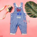  [0-3m] Yếm Baby Bé Trai MC - Xanh jean Xe 