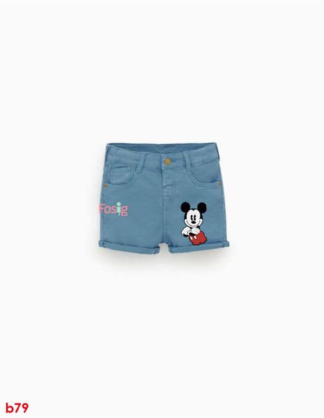  [14-15kg; 18-19kg] Quần Short Zra Bé Trai - Xanh Mickey Đỏ 