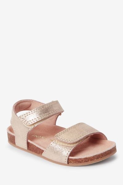  19 24.5 Giày Sandal Bé Gái NXT - Vàng Nhạt KT 
