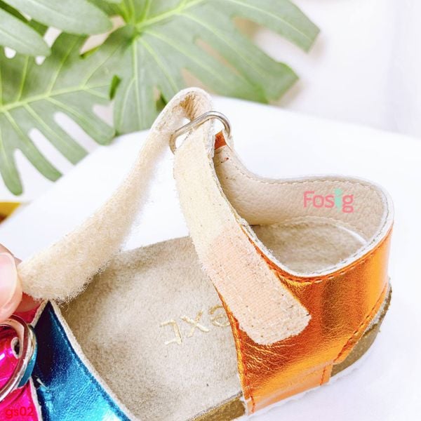  20.5-25.5 Giày Sandal Bé Gái Nxt - Tím Xanh Vàng 