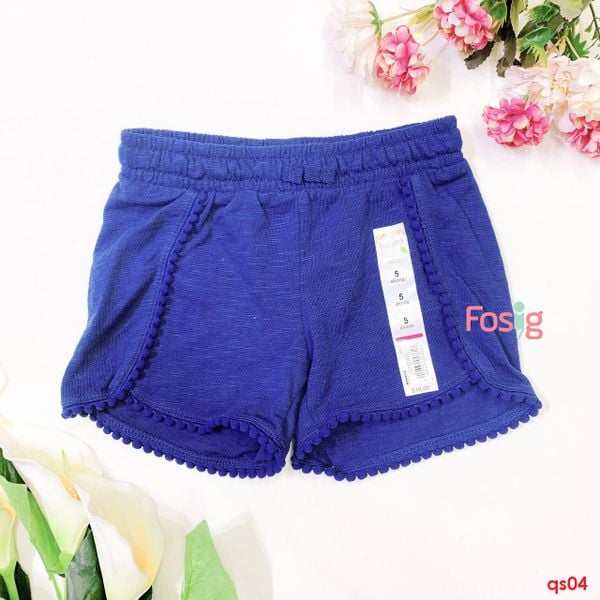  [16-20kg; 20-24kg] Quần Short Bé Gái JB - Navy Bông 