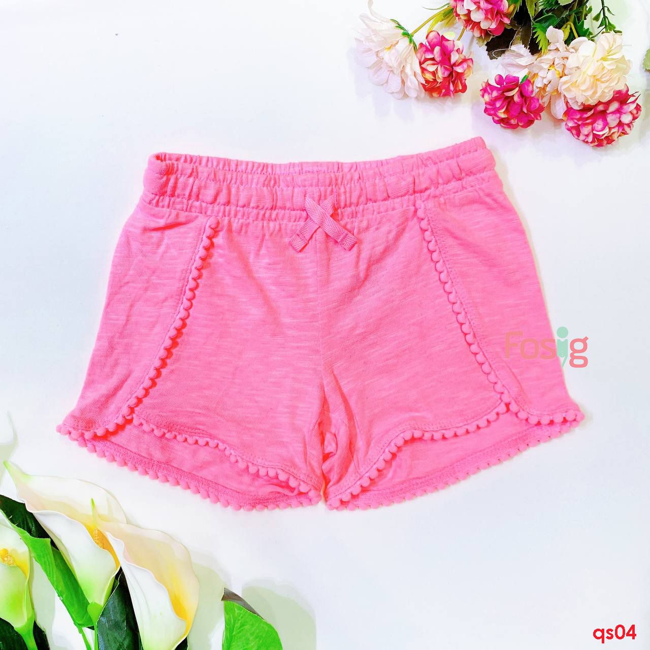  [16-20kg] Quần Short Bé Gái JB - Hồng Bông 