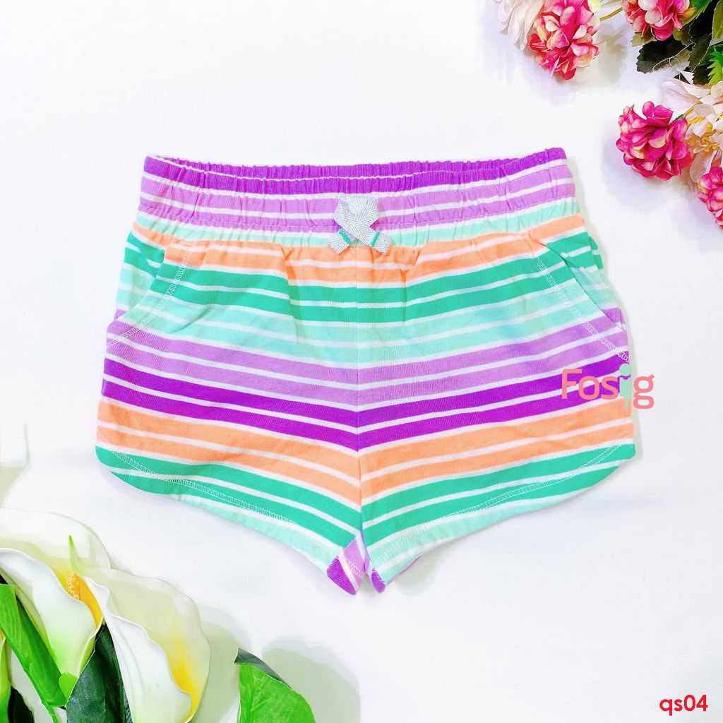  [12-14kg] Quần Short Bé Gái JB - Sọc Màu KT 