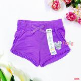  [10-13kg] Quần Short Bé Gái JB - Tím Mickey 