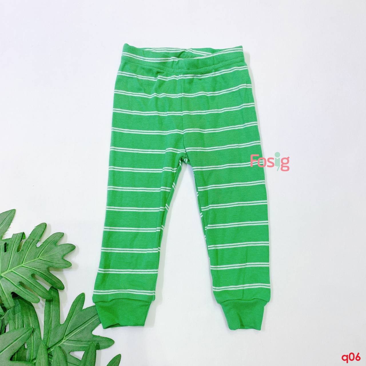  [3-6m; 2-3T] Quần Dài Bé Trai Cter - Sọc Xanh Lá 