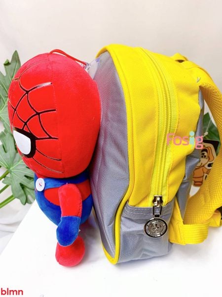  Balo Mini Thời Trang Cho Bé Trai - Xám Vàng Nhện 