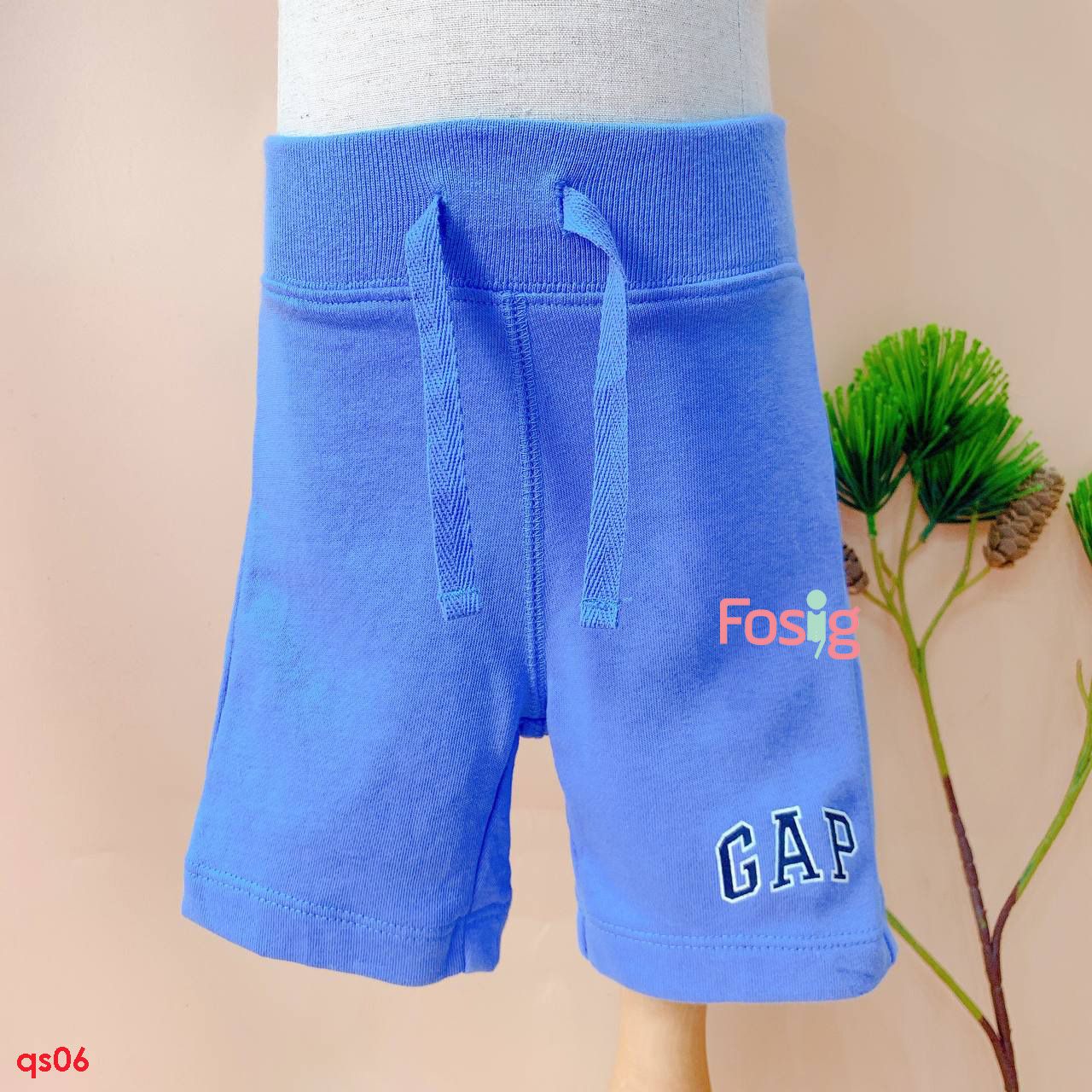  [9-10kg] Quần Short Da Cá Bé Trai GP - Xanh Trời GP 