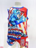  [13-16kg ; 17-21kg] Set Đồ Bộ Ngắn 3 Lỗ Bé Trai SK - Captain America 