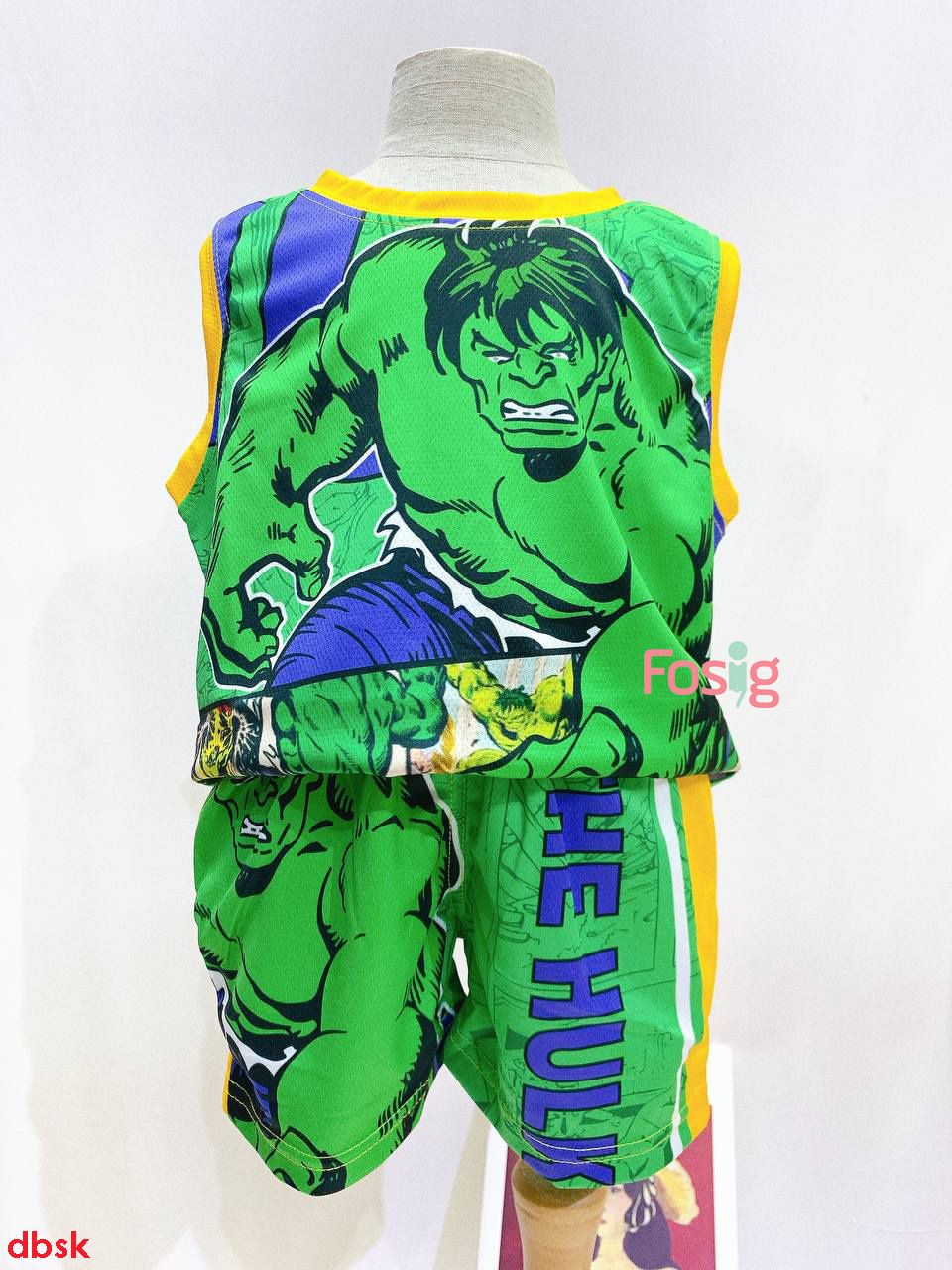  [16-19kg, 25-26kg] Set Đồ Bộ Ngắn 3 Lỗ Bé Trai SK - Hulk 