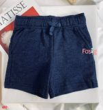  [13-14kg] Quần Short Da Cá Bé Trai CJ - Navy Trơn 