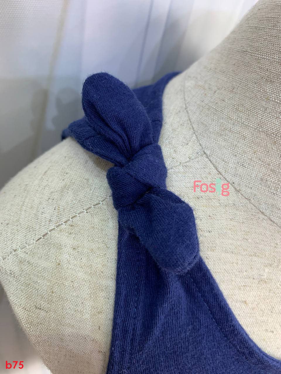  [15-16kg] Áo Thun 3 Lỗ Bé Gái PL - Navy Love Hoa 