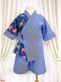  [17-21kg] Đồ Bộ YuKaTa Bé Trai  - Xanh Navy Sở Thú 