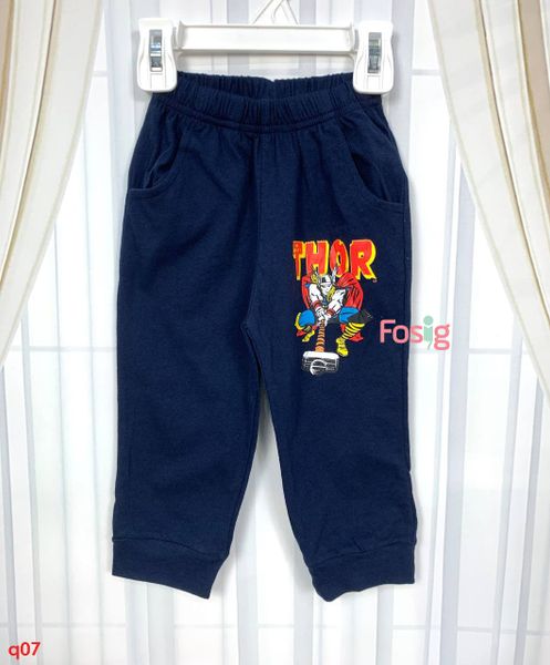  [10-22kg] Quần Dài Thun Cotton bé Trai - Navy Thor 