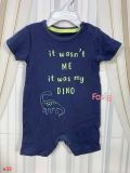  [0-6m] Romper Đùi Bé Trai Geo - Navy Chữ Xanh 