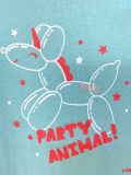  [3-6m, 12m] Sleepsuit Cúc Bấm Không Vớ Bé Gái Cter - Xanh Party Animal 