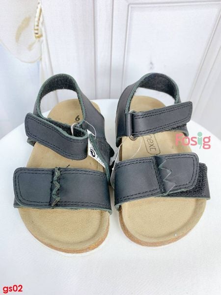  [13.5cm ; 15,5-16,5cm ; 18.5cm] Giày Sandal Bé Trai Nxt - Đen Đế Nâu 