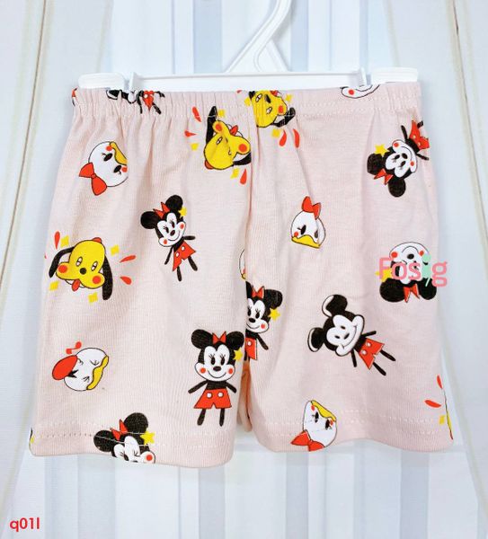  [6-7kg] Quần Đùi Cho Bé Gái - Hồng Minnie 