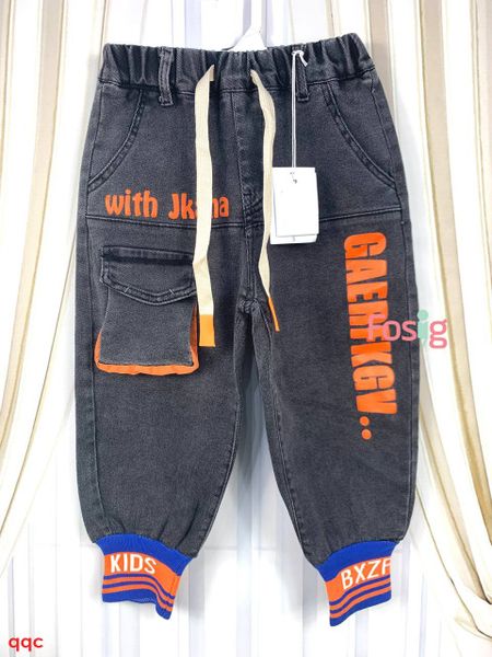  [28-33kg] Quần Jean Jogger Lưng Thun Bé Trai - Đen Gaerfkgv 