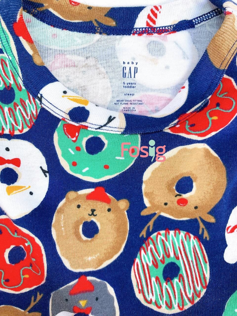  [12M] Set Đồ Bộ Dài Bé Trai GP2 - Navy Donut Màu 