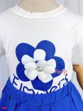  [10-12kg; 14-17kg] Set Áo Kèm Chân Váy Bé Gái - Trắng Hoa Flower 