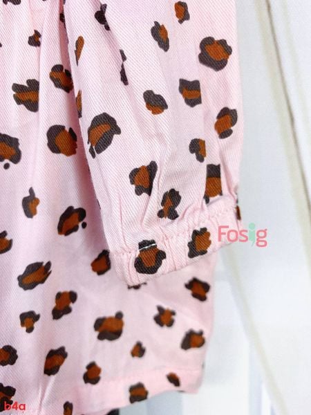  [6-7kg; 3-6m] Set Đồ Bộ Bé Gái Cter - Hồng Da Beo 